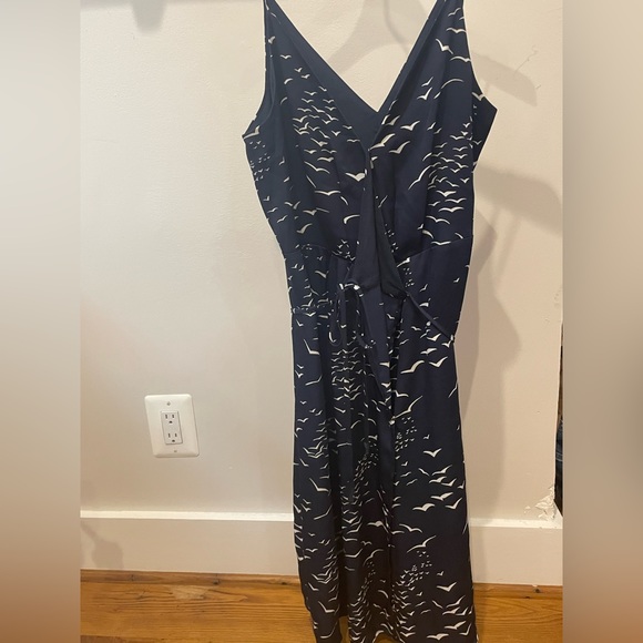 Blue with white bird pattern BCBG GENERATION wrap dress - Picture 2 of 3